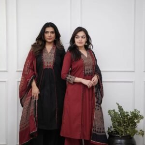 Red_Office Wear_Kurti_Avinidesigns